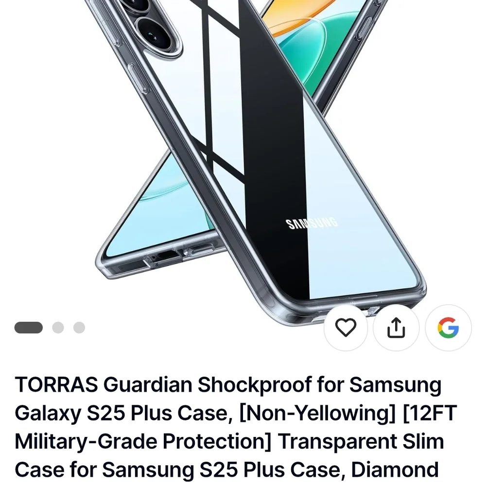 Samsung Galaxy S25 Plus Transparent Phone Case